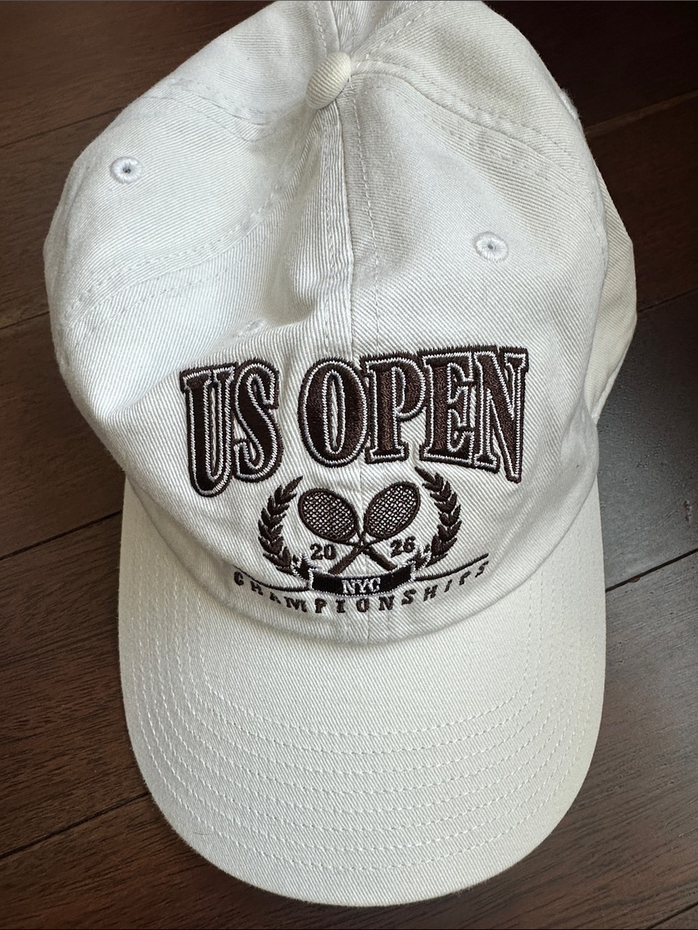 US Open Unisex Championship 2026 Crème Color Hat with Embroidered..by J P Morgan